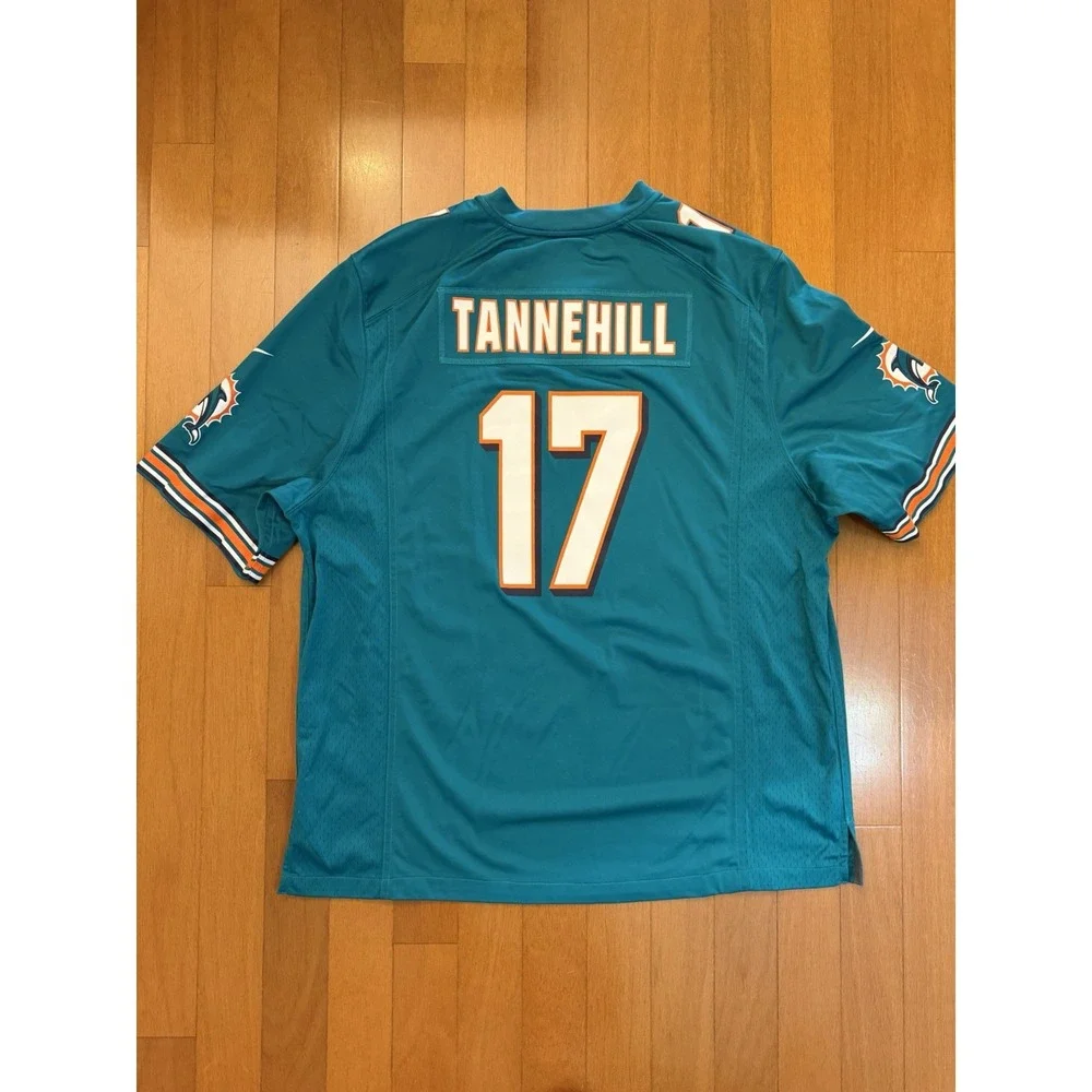 Nike Miami Dolphins Ryan Tannehill #17 NFL On Field Jersey Men XXL Aqua